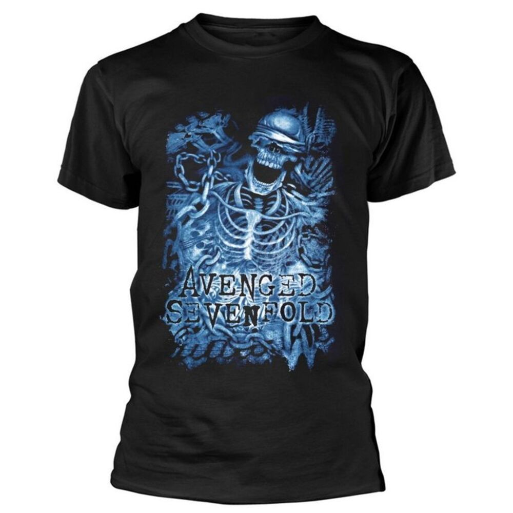 Avenged Sevenfold Unisex Adult Chained Skeleton T-Shirt / Black